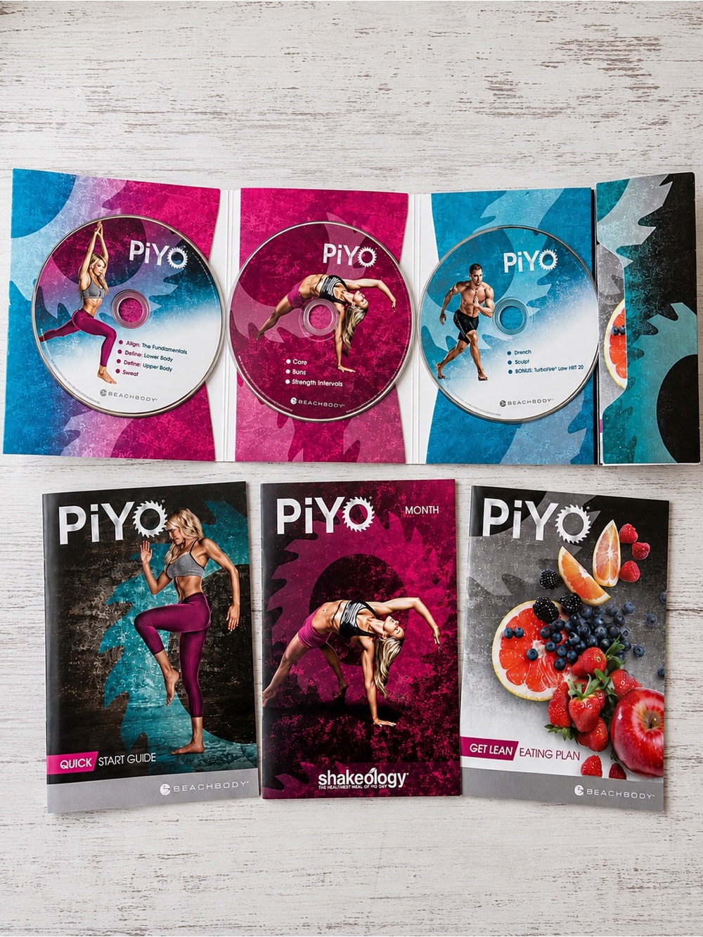 Beachbody PiYo 3 DVD Workout Set Chalene Johnson Guides Eating Plan
